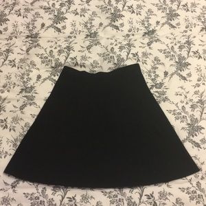 Black sweater knit a line skirt